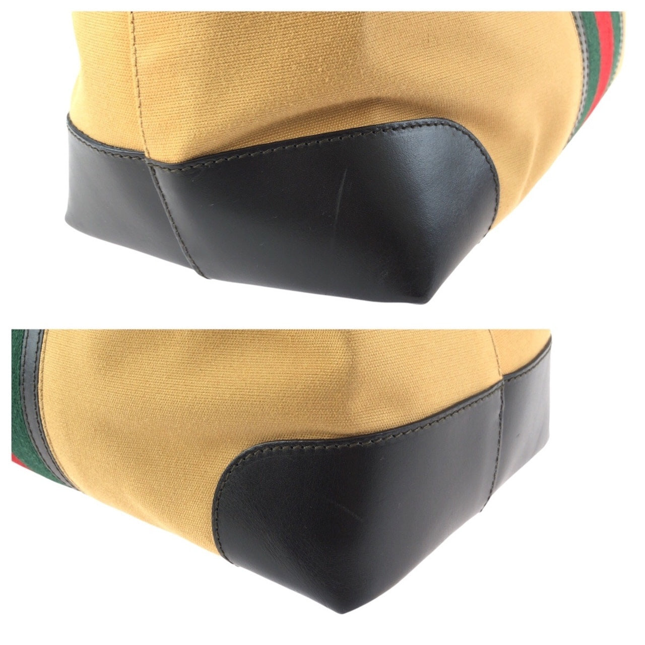 24287
GUCCI グッチ シェリーライン ベージュ ゴールド金具 キャンバス / レザー 002 1121 トートバッグ レディース ABP42