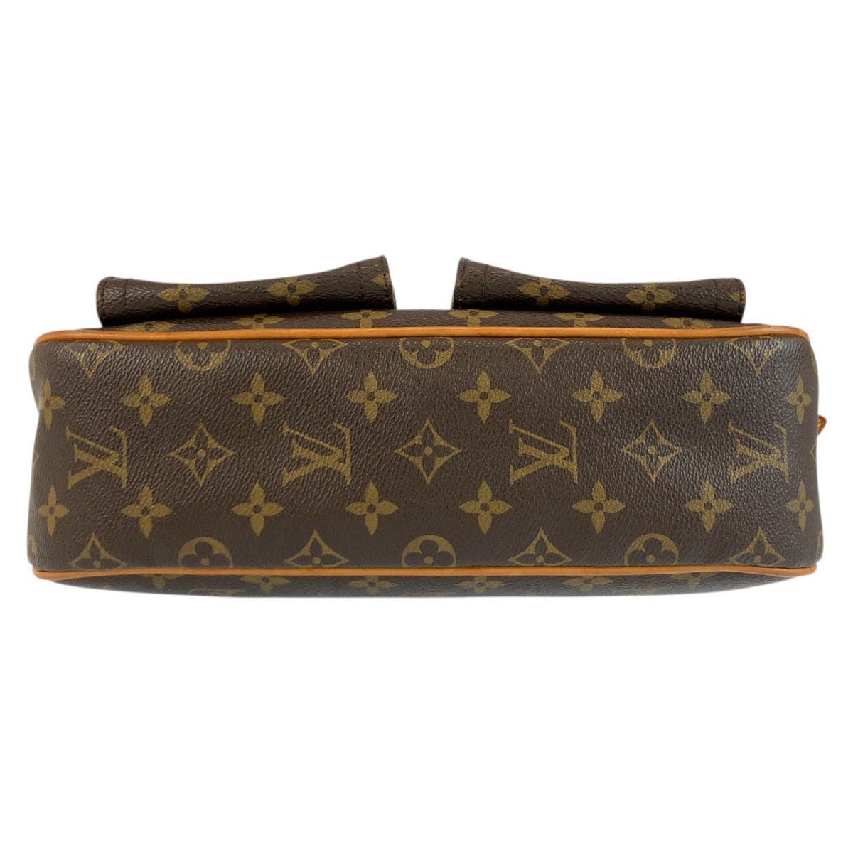 24312
LOUIS VUITTON ルイヴィトン モノグラム ハドソンGM ブラウン ゴールド金具 PVC / レザー M40045 ショルダーバッグ ポシェット レディース AB80