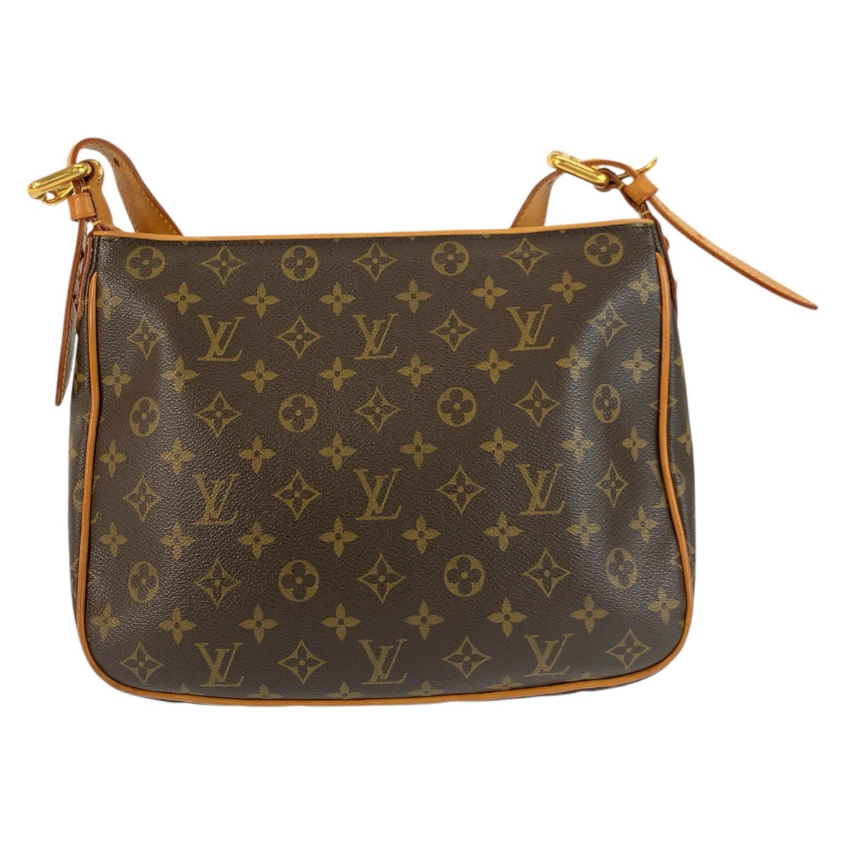 24312
LOUIS VUITTON ルイヴィトン モノグラム ハドソンGM ブラウン ゴールド金具 PVC / レザー M40045 ショルダーバッグ ポシェット レディース AB80