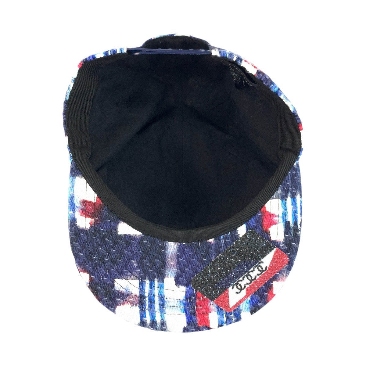 24319
CHANEL シャネル ココマーク マルチカラー ブルー ホワイト レッド ツイード キャップ レディース ABP44