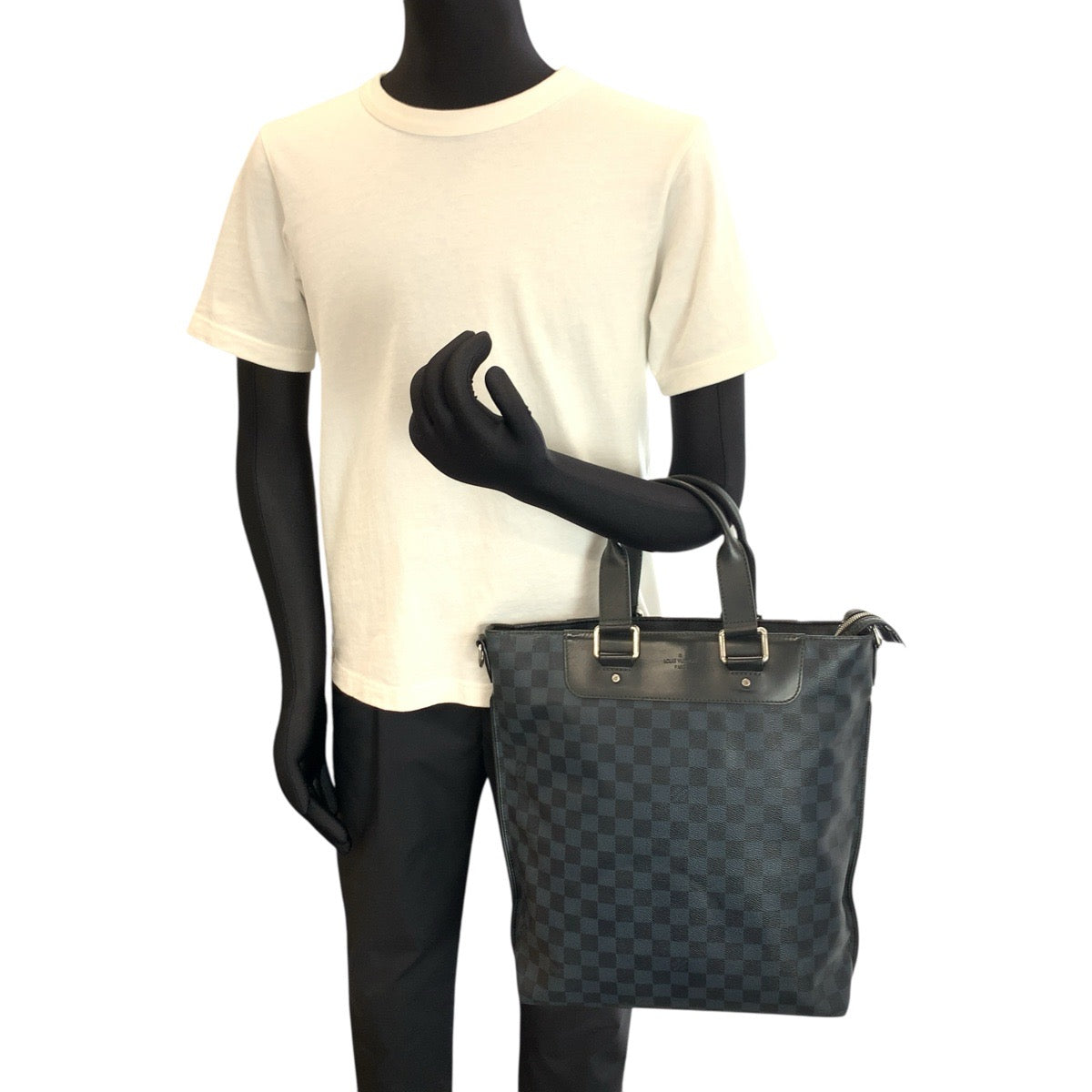 24320
LOUIS VUITTON ルイヴィトン ダミエ コバルト カバ ジュール ネイビー ブラック シルバー金具 PVC / レザー N42223 ビジネスバッグ トートバッグ メンズ ABP65