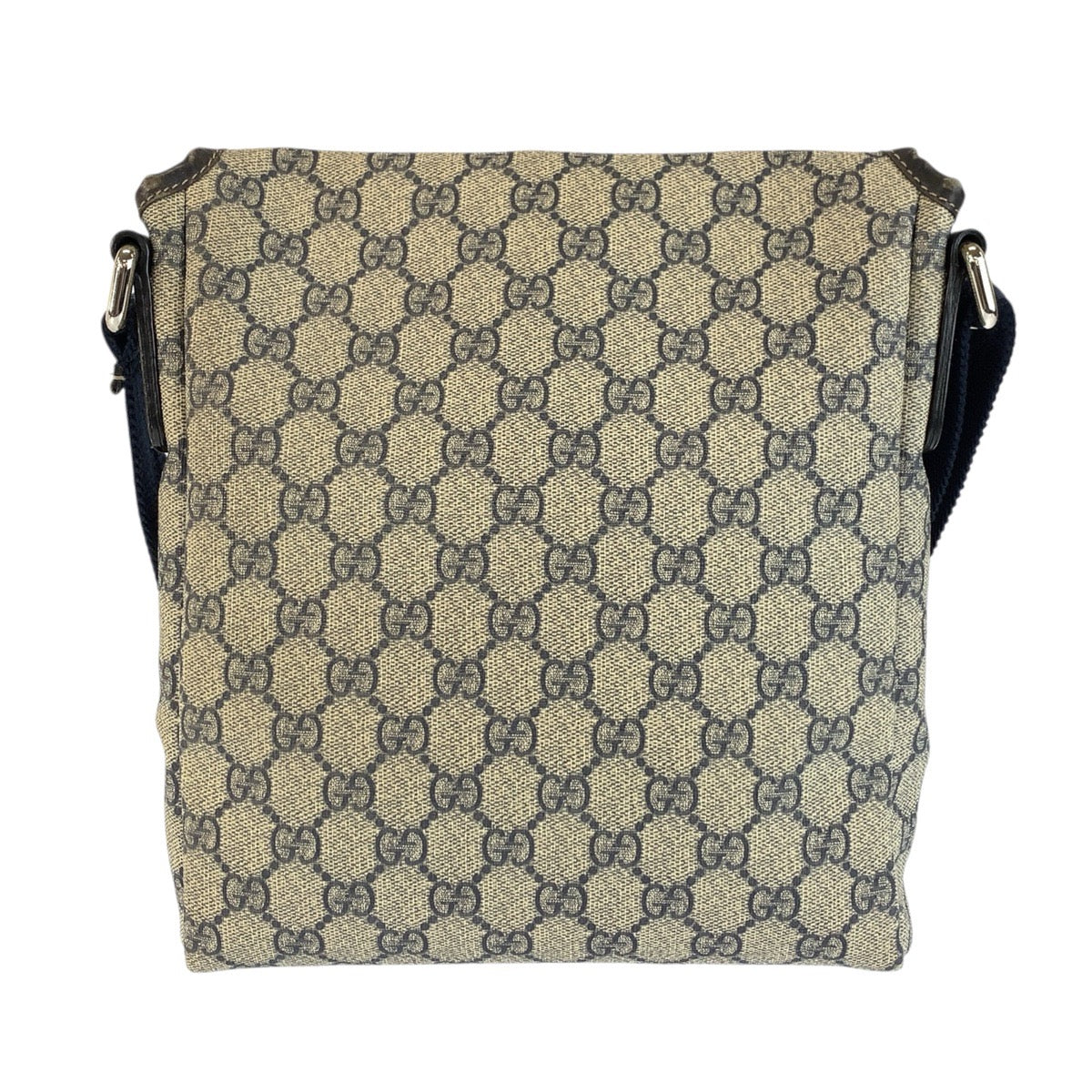 24321
GUCCI グッチ グレー ネイビー GGスプリームキャンバス 223666 ショルダーバッグ ポシェット レディース ABP42