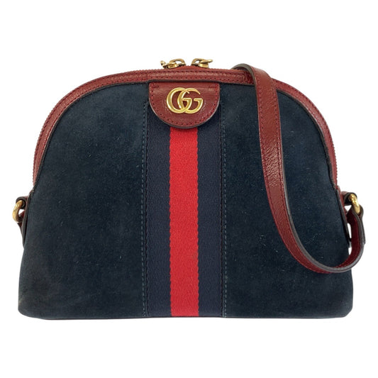24322
GUCCI グッチ シェリーライン オフィディア ネイビー レッド ゴールド金具 スウェード / レザー 499621 ショルダーバッグ ポシェット レディース ABP52
