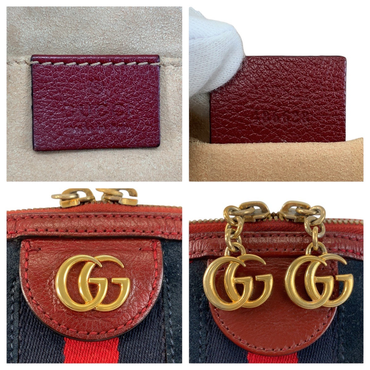 24322
GUCCI グッチ シェリーライン オフィディア ネイビー レッド ゴールド金具 スウェード / レザー 499621 ショルダーバッグ ポシェット レディース ABP52