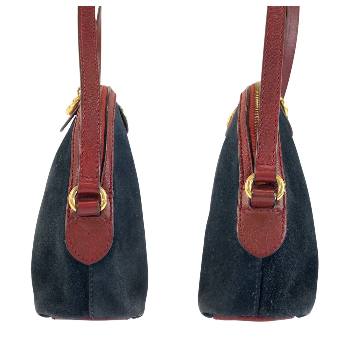 24322
GUCCI グッチ シェリーライン オフィディア ネイビー レッド ゴールド金具 スウェード / レザー 499621 ショルダーバッグ ポシェット レディース ABP52