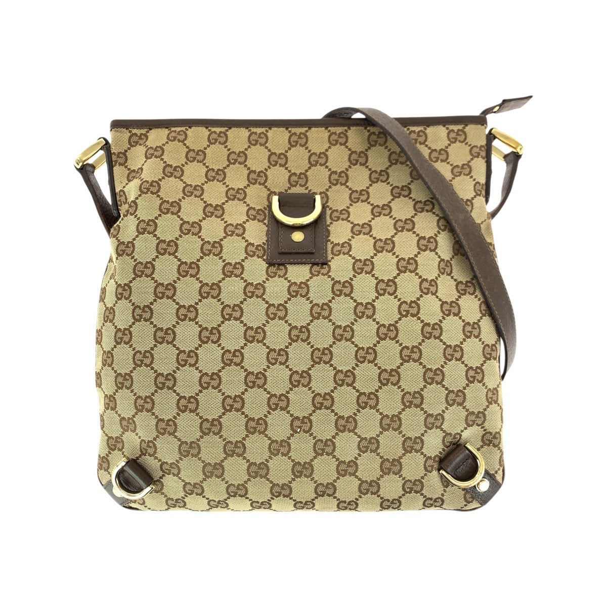 24324
GUCCI グッチ アビー ブラウン ベージュ ゴールド金具 GGキャンバス / レザー 131326 ショルダーバッグ メッセンジャーバッグ レディース ABP42