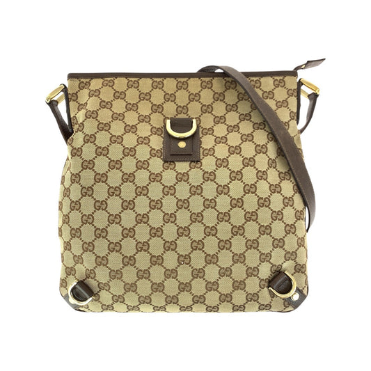 24324
GUCCI グッチ アビー ブラウン ベージュ ゴールド金具 GGキャンバス / レザー 131326 ショルダーバッグ メッセンジャーバッグ レディース ABP42