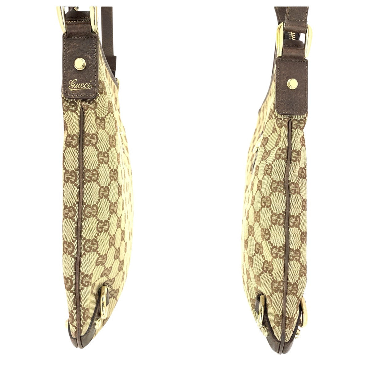 24324
GUCCI グッチ アビー ブラウン ベージュ ゴールド金具 GGキャンバス / レザー 131326 ショルダーバッグ メッセンジャーバッグ レディース ABP42