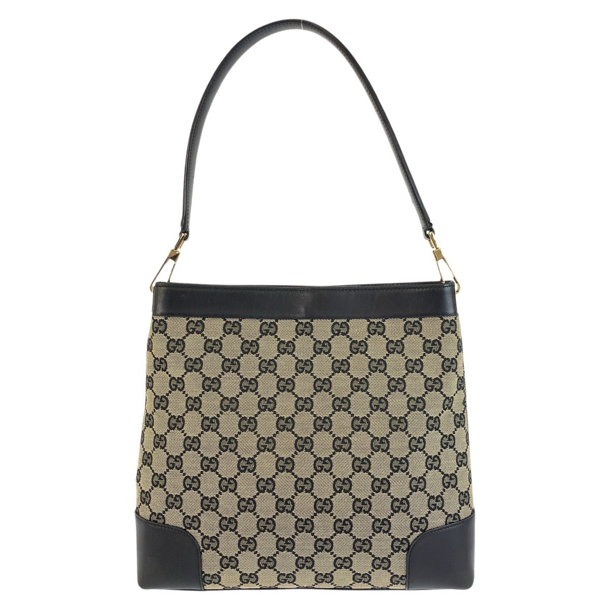 24325
GUCCI グッチ ブラック 黒 ゴールド金具 GGキャンバス / レザー 001 4231 ショルダーバッグ レディース ABP27