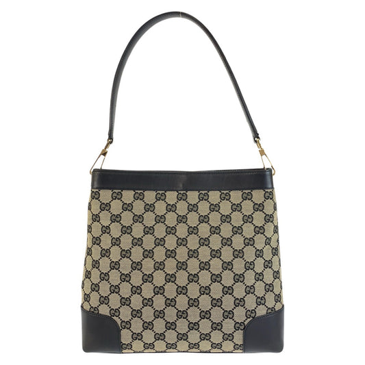 24325
GUCCI グッチ ブラック 黒 ゴールド金具 GGキャンバス / レザー 001 4231 ショルダーバッグ レディース ABP27