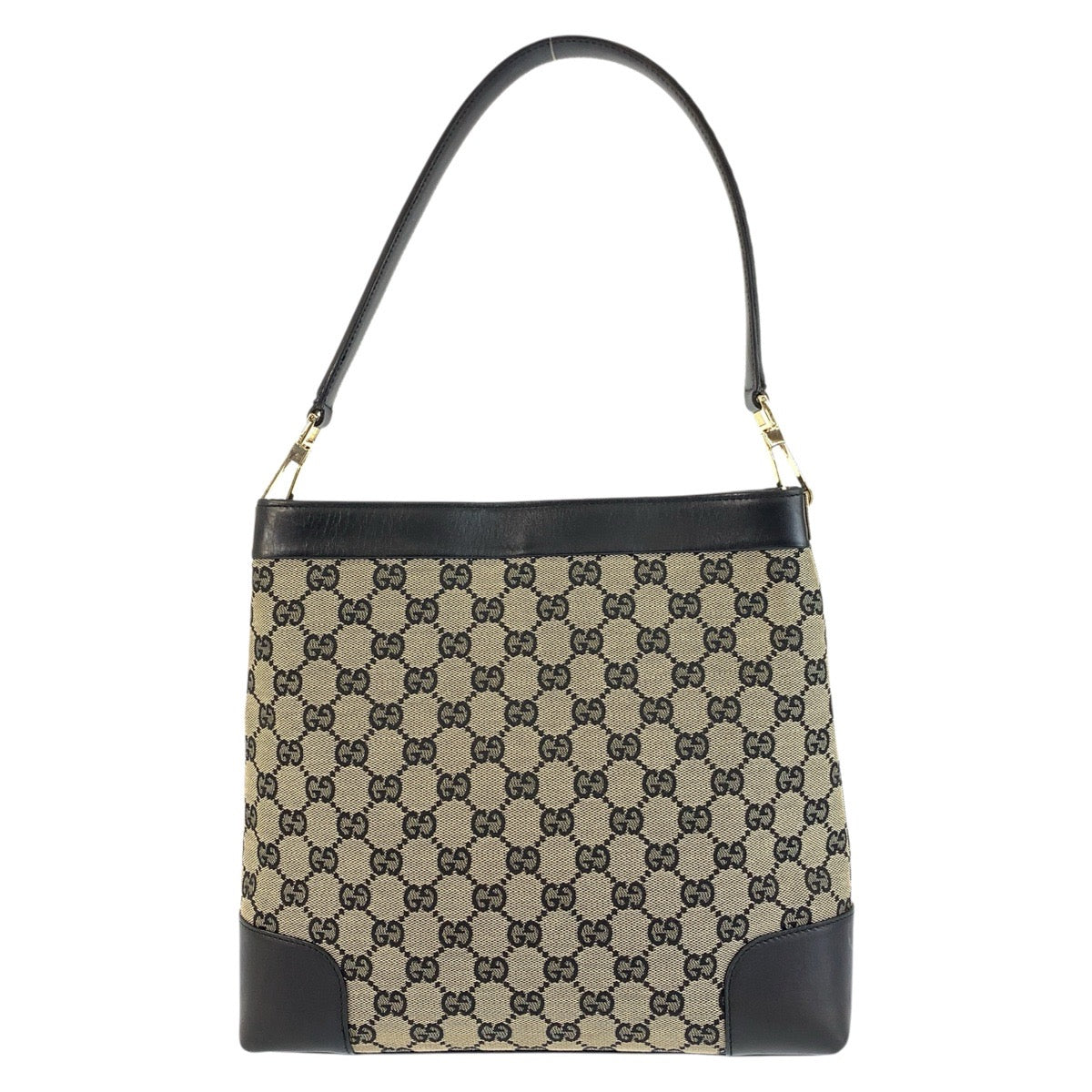 24325
GUCCI グッチ ブラック 黒 ゴールド金具 GGキャンバス / レザー 001 4231 ショルダーバッグ レディース ABP27