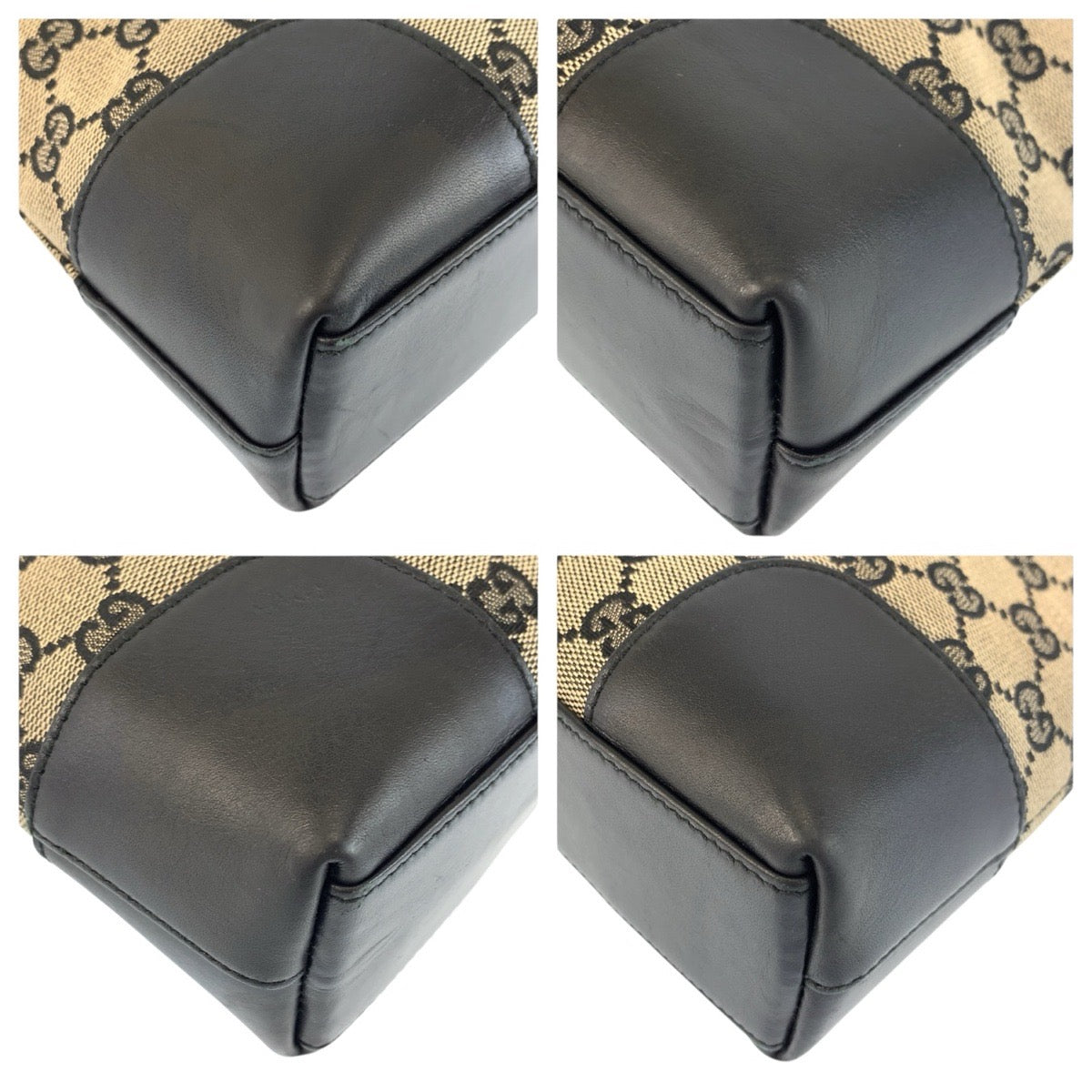 24325
GUCCI グッチ ブラック 黒 ゴールド金具 GGキャンバス / レザー 001 4231 ショルダーバッグ レディース ABP27