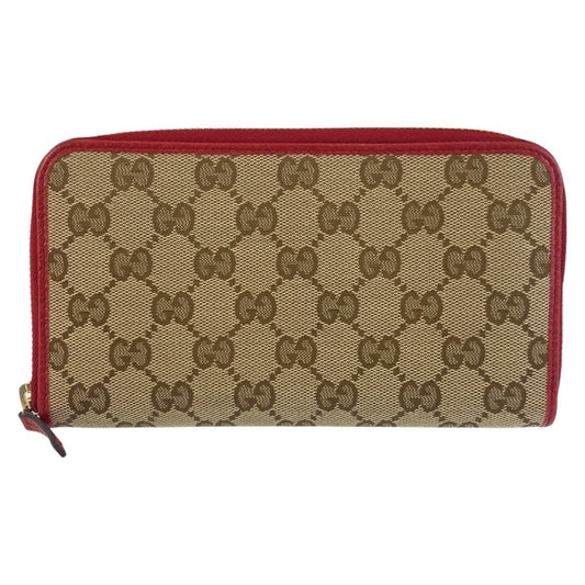 24329
GUCCI グッチ ベージュ レッド ゴールド金具 GGキャンバス 363423 長財布 ロングウォレット レディース ABP28