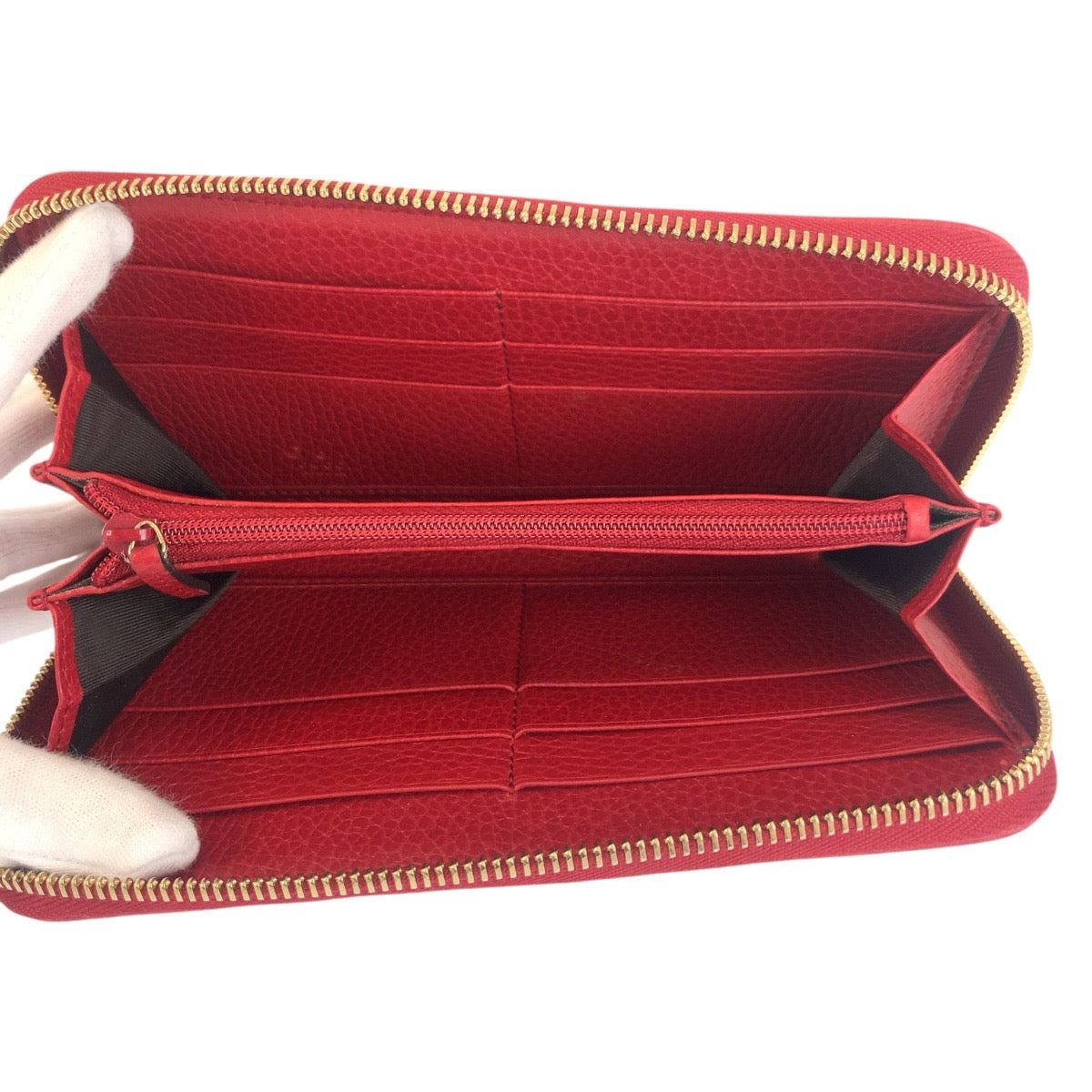 24329
GUCCI グッチ ベージュ レッド ゴールド金具 GGキャンバス 363423 長財布 ロングウォレット レディース ABP28