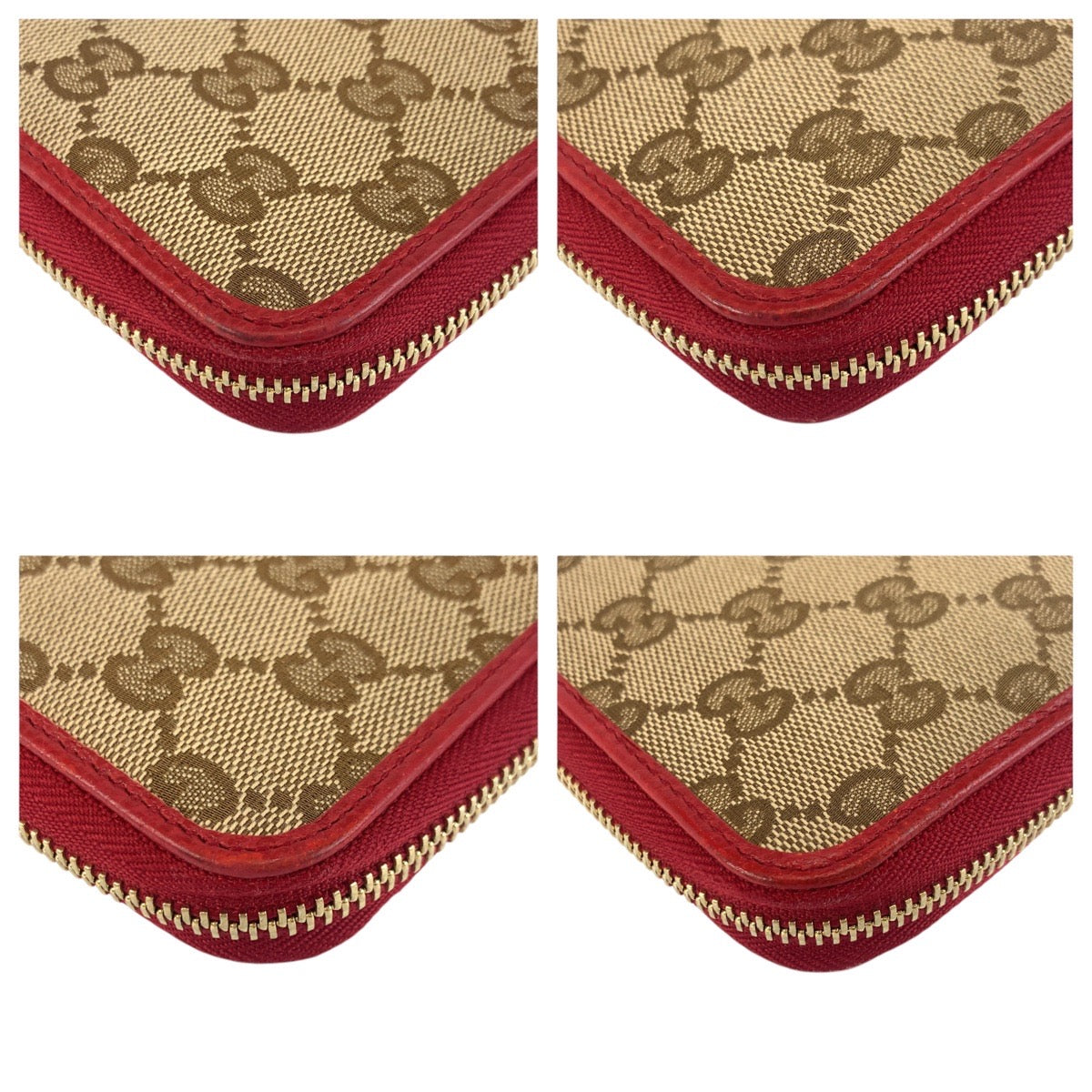24329
GUCCI グッチ ベージュ レッド ゴールド金具 GGキャンバス 363423 長財布 ロングウォレット レディース ABP28