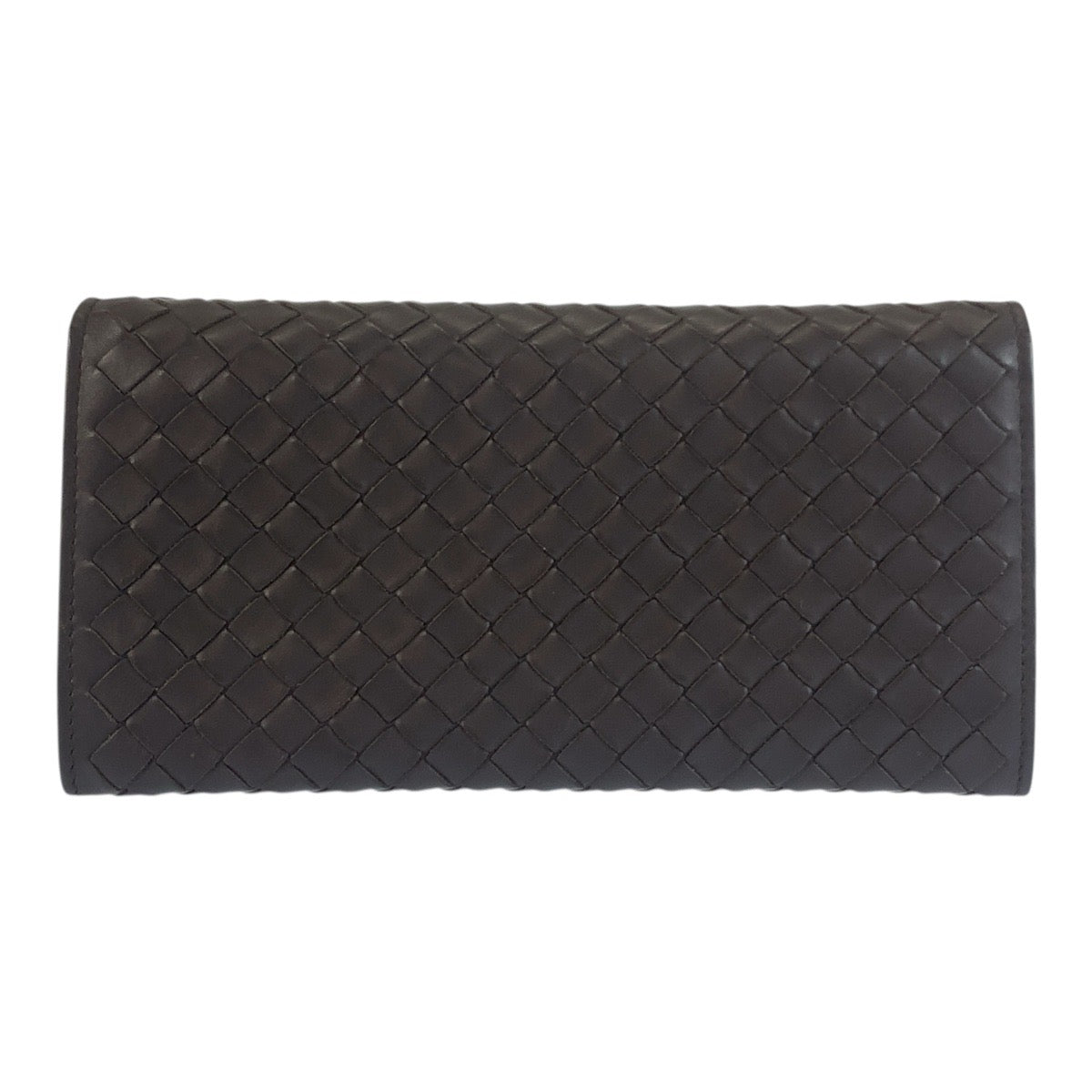 24330
BOTTEGAVENETA ボッテガヴェネタ イントレチャート ブラウン レザー V4651 長財布 ロングウォレット メンズ A28