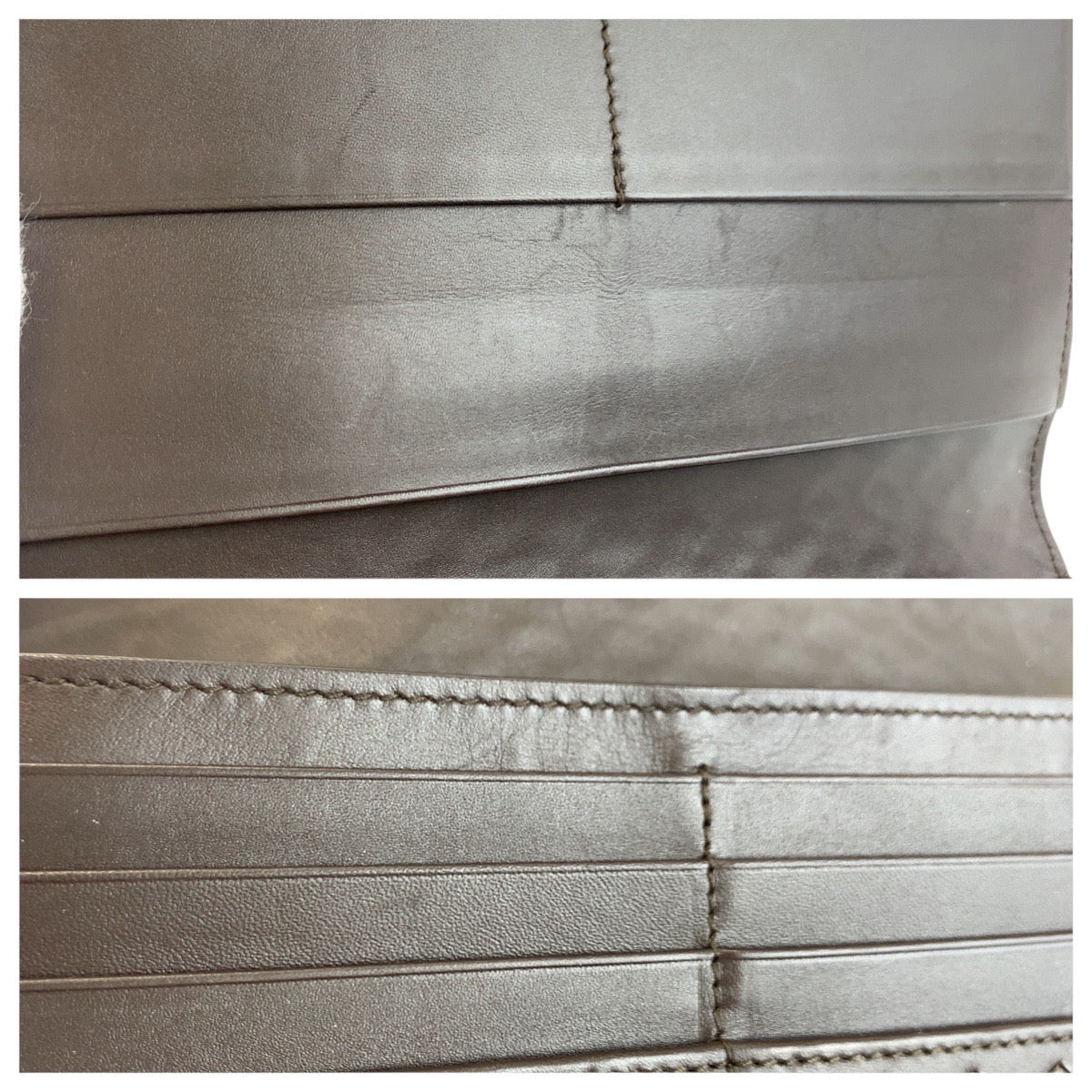 24330
BOTTEGAVENETA ボッテガヴェネタ イントレチャート ブラウン レザー V4651 長財布 ロングウォレット メンズ A28