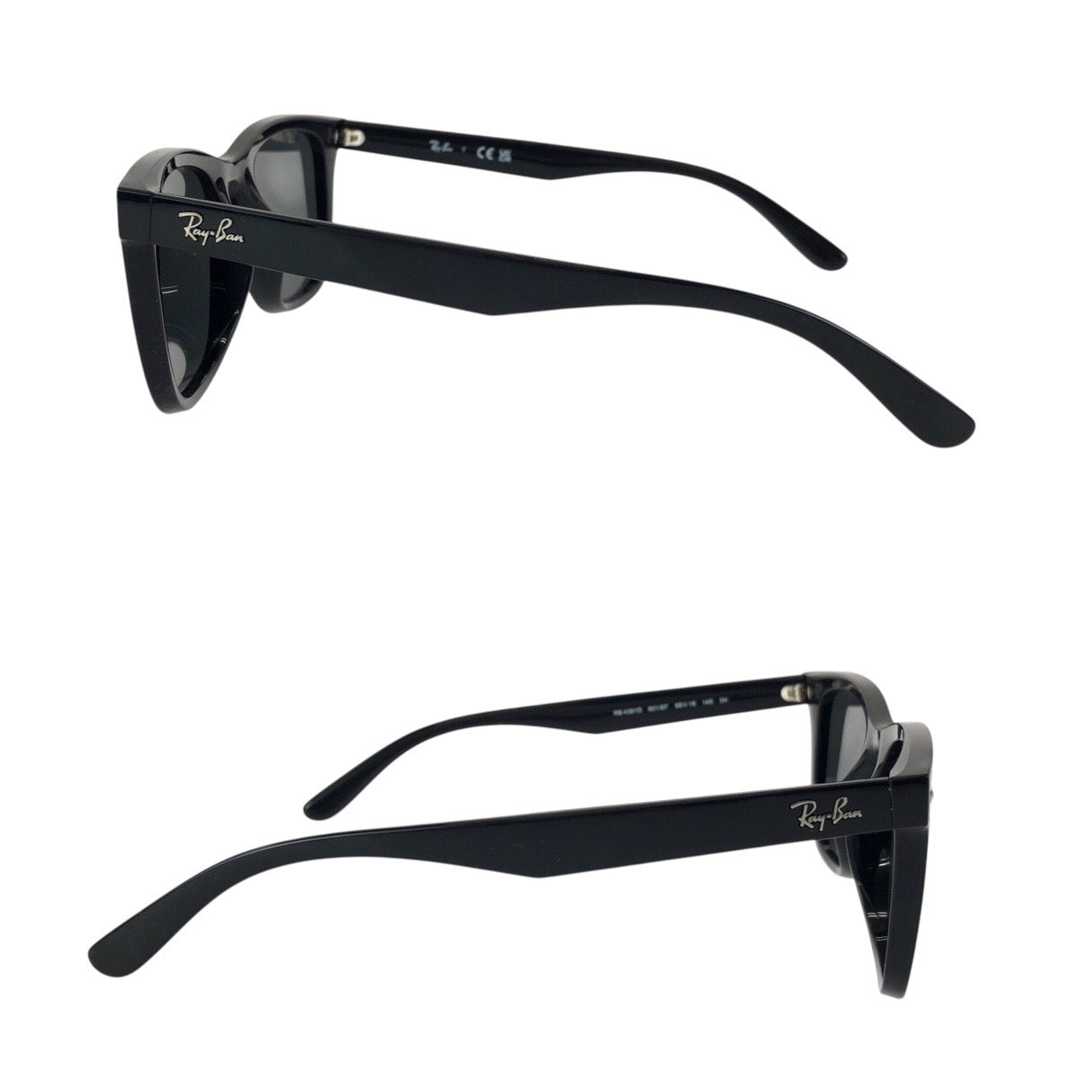 24331
Ray-Ban レイバン ブラック 黒 シルバー金具 プラスチック RB4391D 601/87 65□18 145 3N サングラス メガネ 男女兼用 スクエア メンズ A14