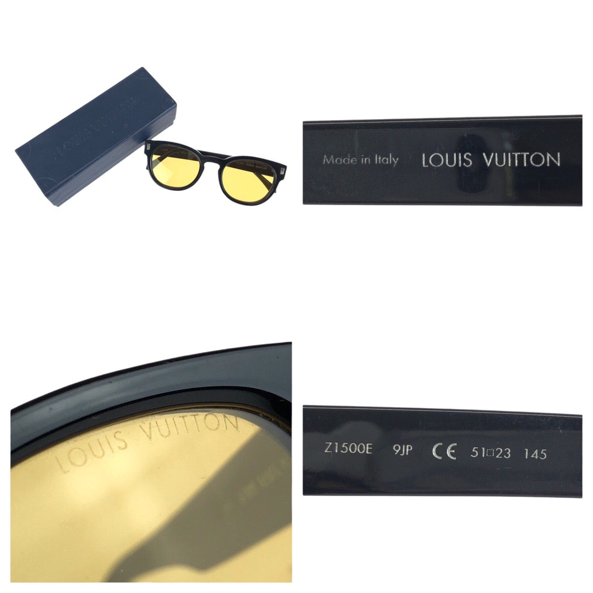 24332
LOUIS VUITTON ルイヴィトン LVエスケイプ ラウンド ブラック イエロー シルバー金具 プラスチック / メタル Z1500E 9JP 51□23 145 サングラス メガネ 男女兼用 ラウンド メンズ ABP24