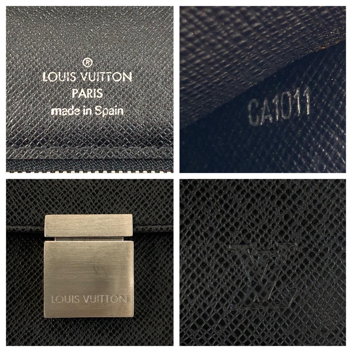 24345
LOUIS VUITTON ルイヴィトン タイガ セレンガ ブラック 黒 シルバー金具 レザー M30782 クラッチバッグ セカンドバッグ メンズ AB22