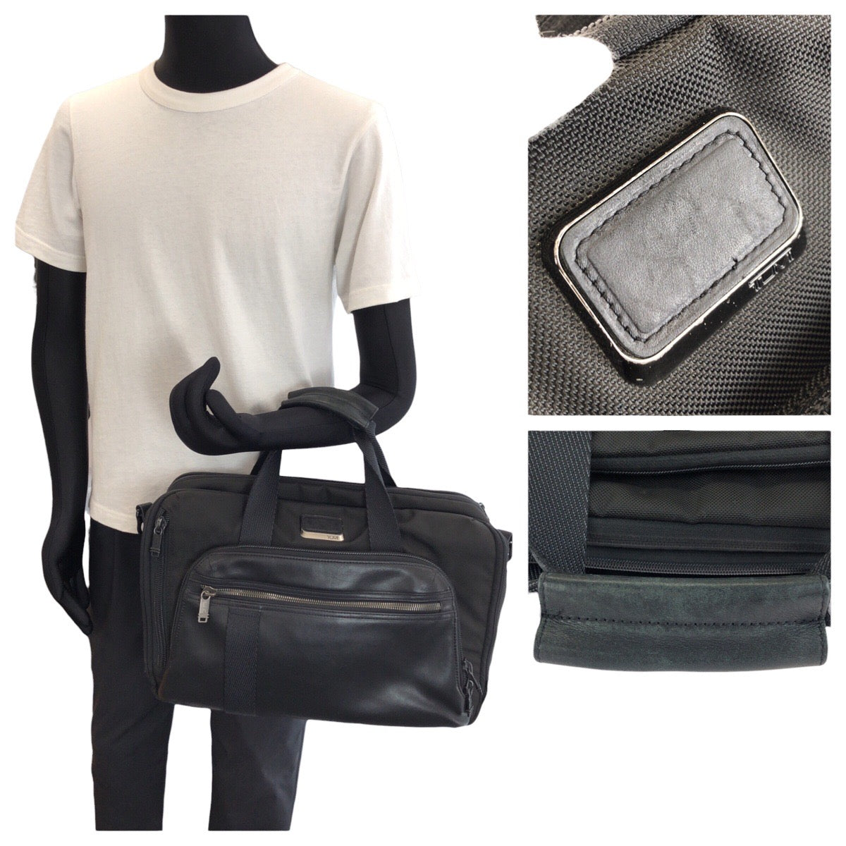 24347
TUMI トゥミ ALPHA Bravo マウンテン 2way ブラック 黒 ナイロン / レザー 232398D ビジネスバッグ ブリーフケース ショルダーバッグ メンズ AB16