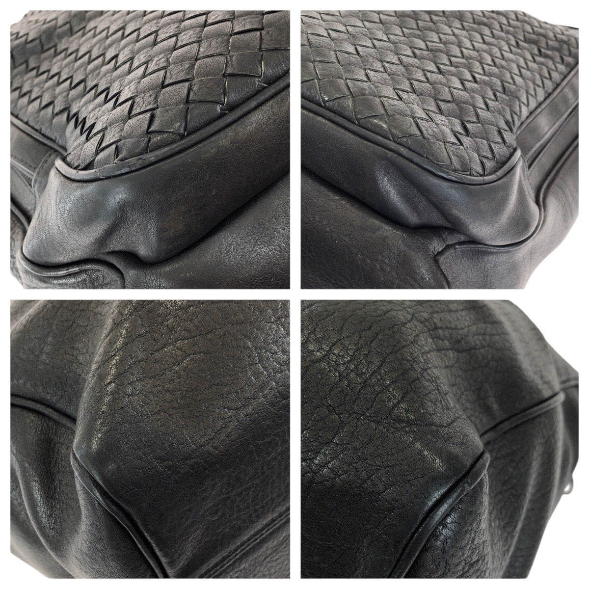 24348
BOTTEGAVENETA ボッテガヴェネタ イントレチャート ブラック 黒 ガンメタ金具 レザー 245164 ビジネスバッグ ブリーフケース メンズ AB35