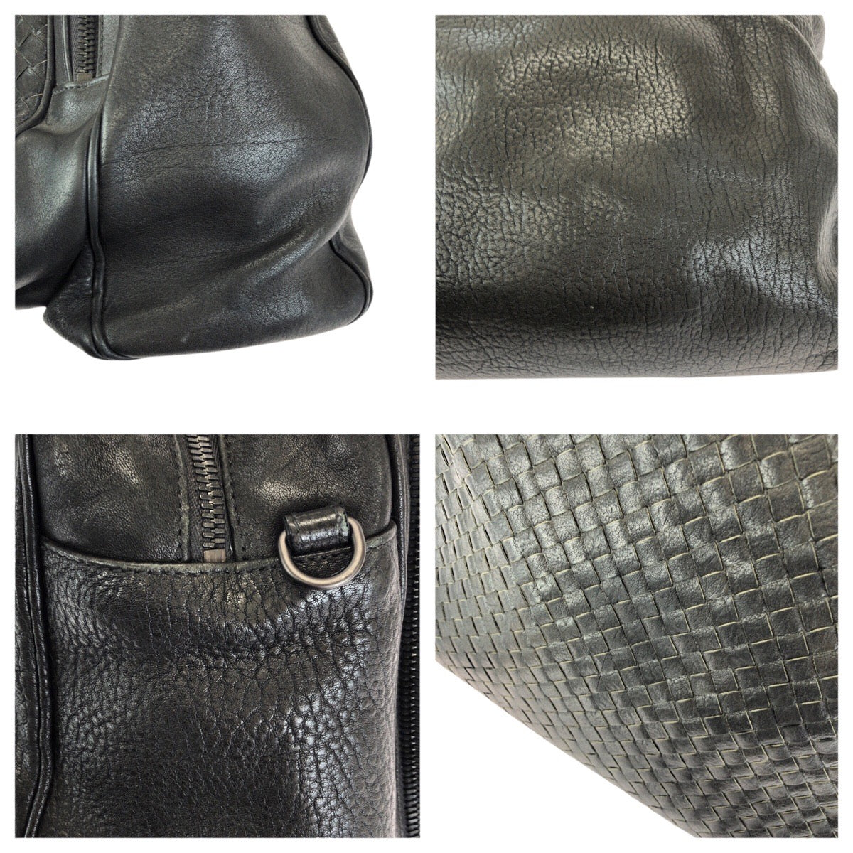 24348
BOTTEGAVENETA ボッテガヴェネタ イントレチャート ブラック 黒 ガンメタ金具 レザー 245164 ビジネスバッグ ブリーフケース メンズ AB35