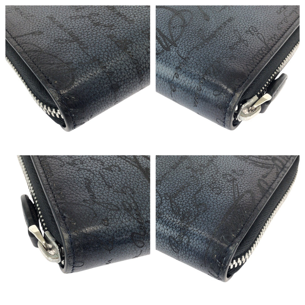 24350
Berluti ベルルッティ カリグラフィ 新型 イタウバ ネイビー シルバー金具 レザー 長財布 ラウンドファスナー メンズ A100