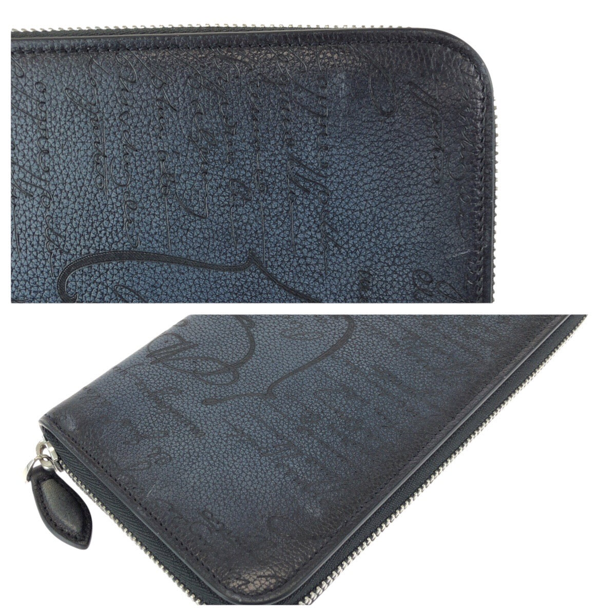 24350
Berluti ベルルッティ カリグラフィ 新型 イタウバ ネイビー シルバー金具 レザー 長財布 ラウンドファスナー メンズ A100
