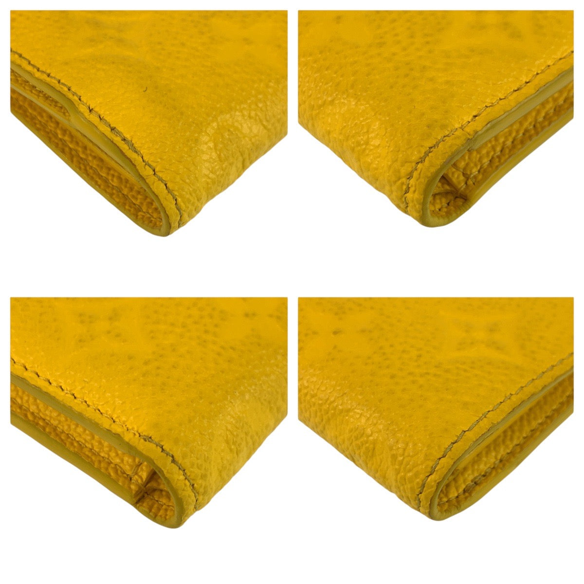 24352
LOUIS VUITTON ルイヴィトン モノグラム アンプラント ポルトフォイユ リサ イエロー ゴールド金具 レザー M13579 折財布 コンパクトウォレット レディース AB36
