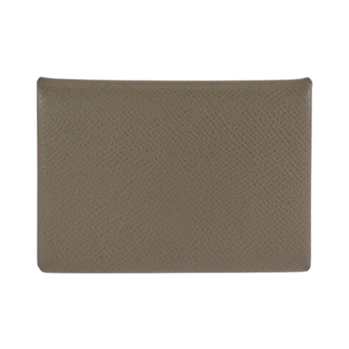 24353
HERMES エルメス カルヴィ デュオ エトゥープ グレージュ シルバー金具 シェーブル カードケース 名刺入れ コインケース W刻印 レディース ABP42
