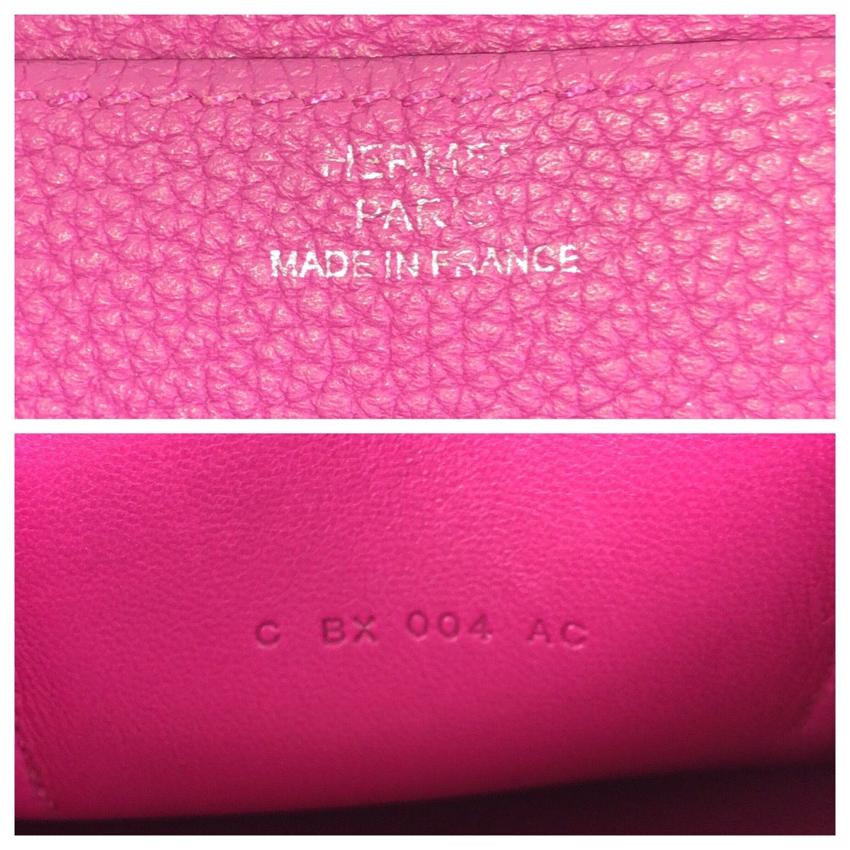 24354
HERMES エルメス ドゴン GM ローズパープル ピンク シルバー金具 トゴ 長財布 ロングウォレット C刻印 レディース AB35