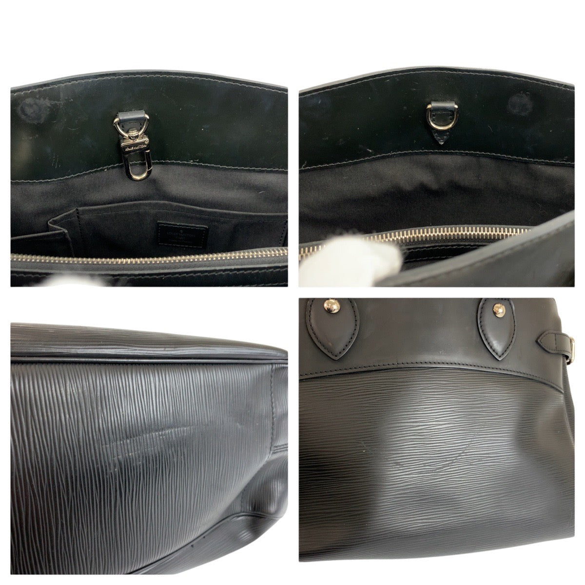 24355
LOUIS VUITTON ルイヴィトン エピ パッシィPM ノワール ブラック シルバー金具 レザー M59262 ハンドバッグ トートバッグ レディース AB56