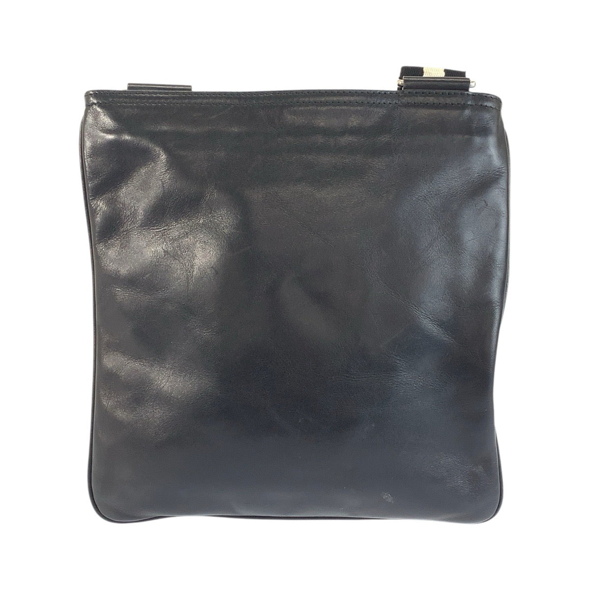 24358
BALLY バリー トレインスポッティング ブラック ホワイト シルバー金具 レザー ショルダーバッグ メッセンジャーバッグ メンズ ABP15