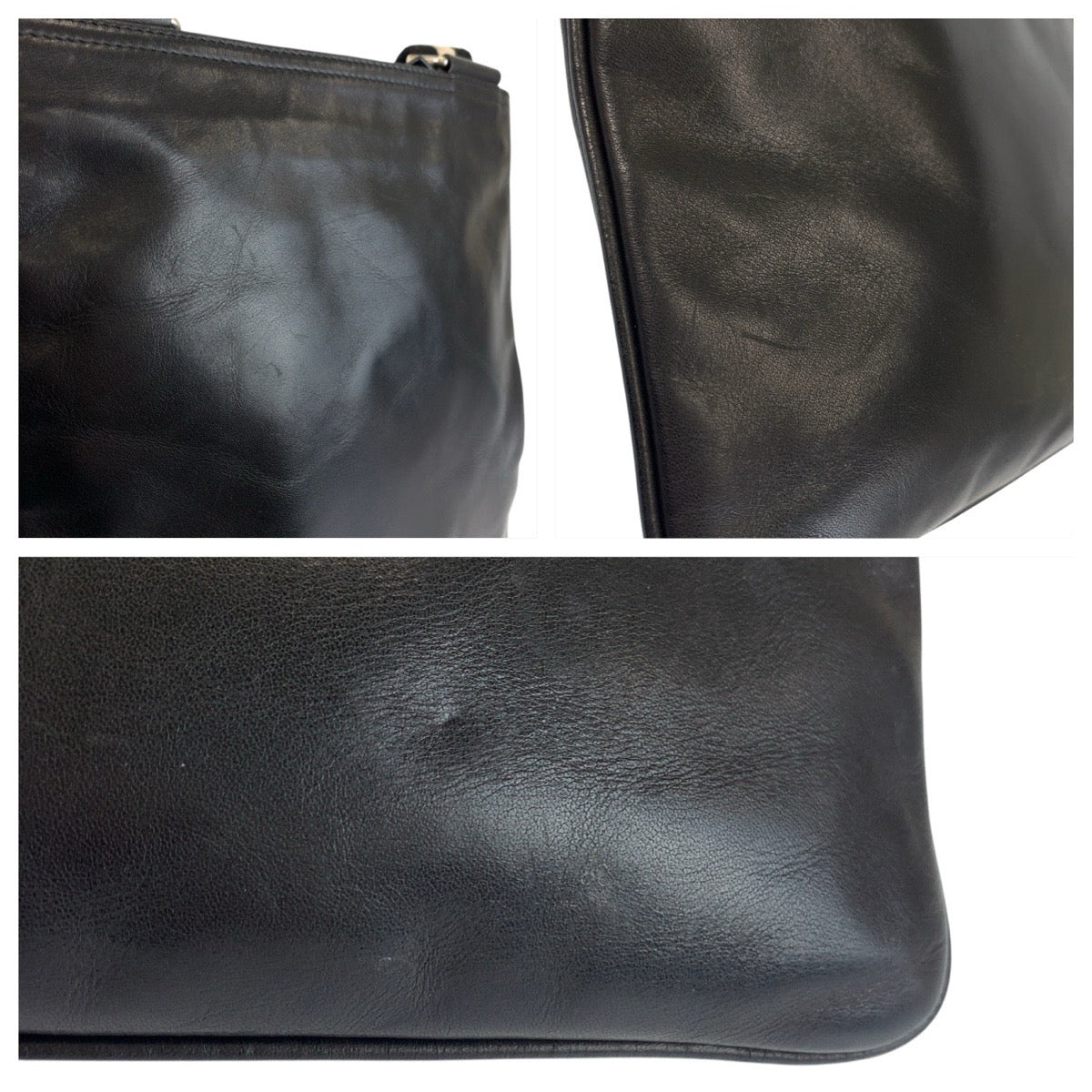 24358
BALLY バリー トレインスポッティング ブラック ホワイト シルバー金具 レザー ショルダーバッグ メッセンジャーバッグ メンズ ABP15