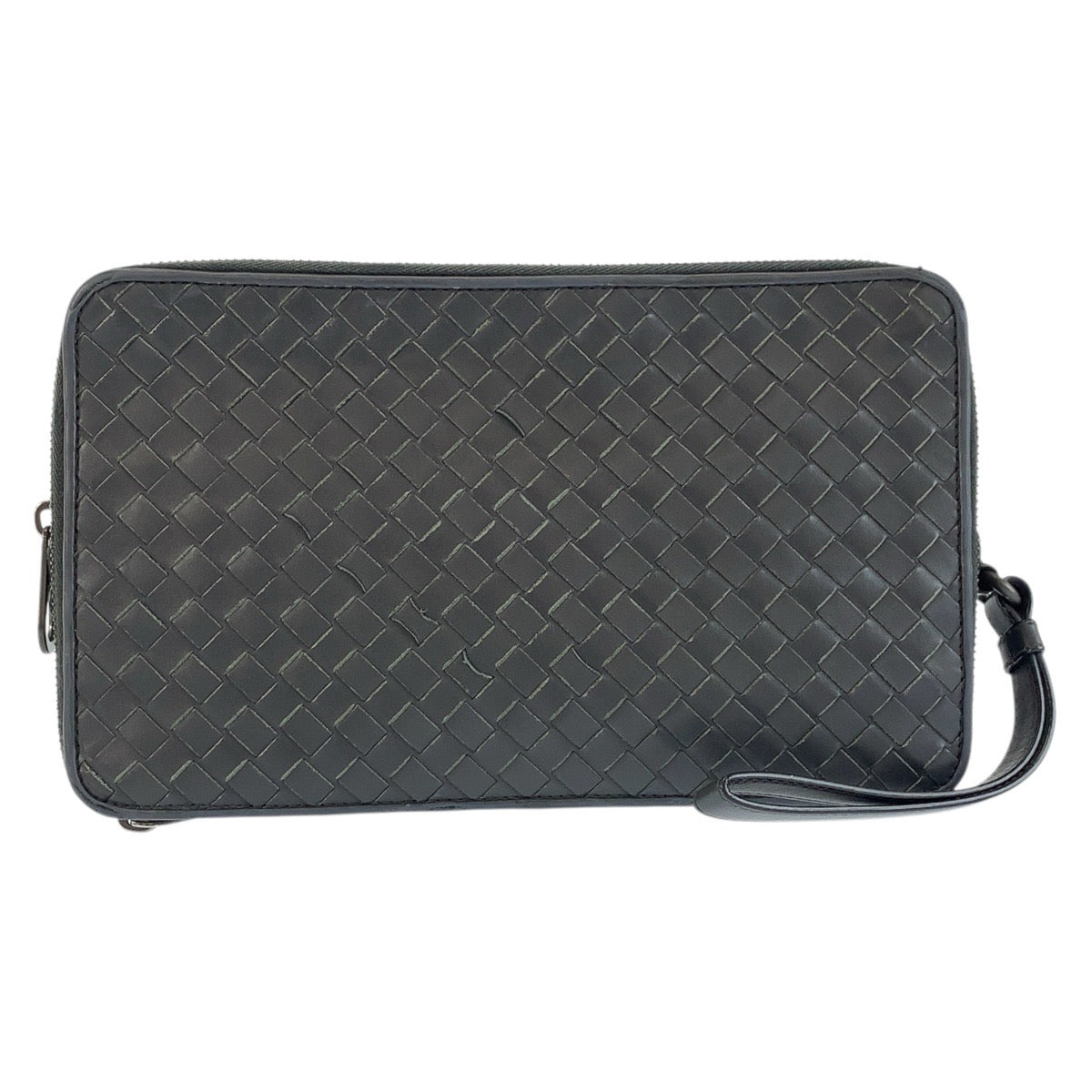 24359
BOTTEGAVENETA ボッテガヴェネタ イントレチャート グレー レザー B03066889Y クラッチバッグ セカンドバッグ メンズ AB30