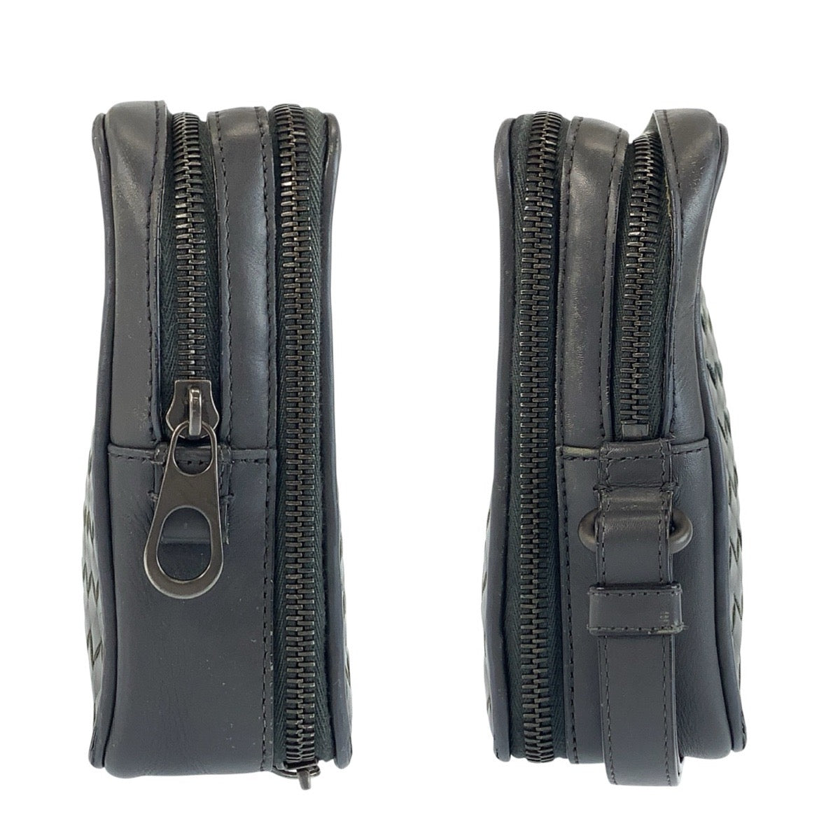 24359
BOTTEGAVENETA ボッテガヴェネタ イントレチャート グレー レザー B03066889Y クラッチバッグ セカンドバッグ メンズ AB30