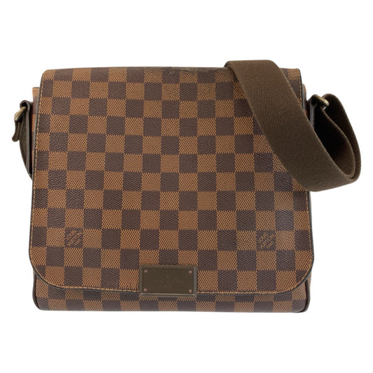24361
LOUIS VUITTON ルイヴィトン ダミエ ディストリクトPM ブラウン PVC N41213 ショルダーバッグ ポシェット レディース B42