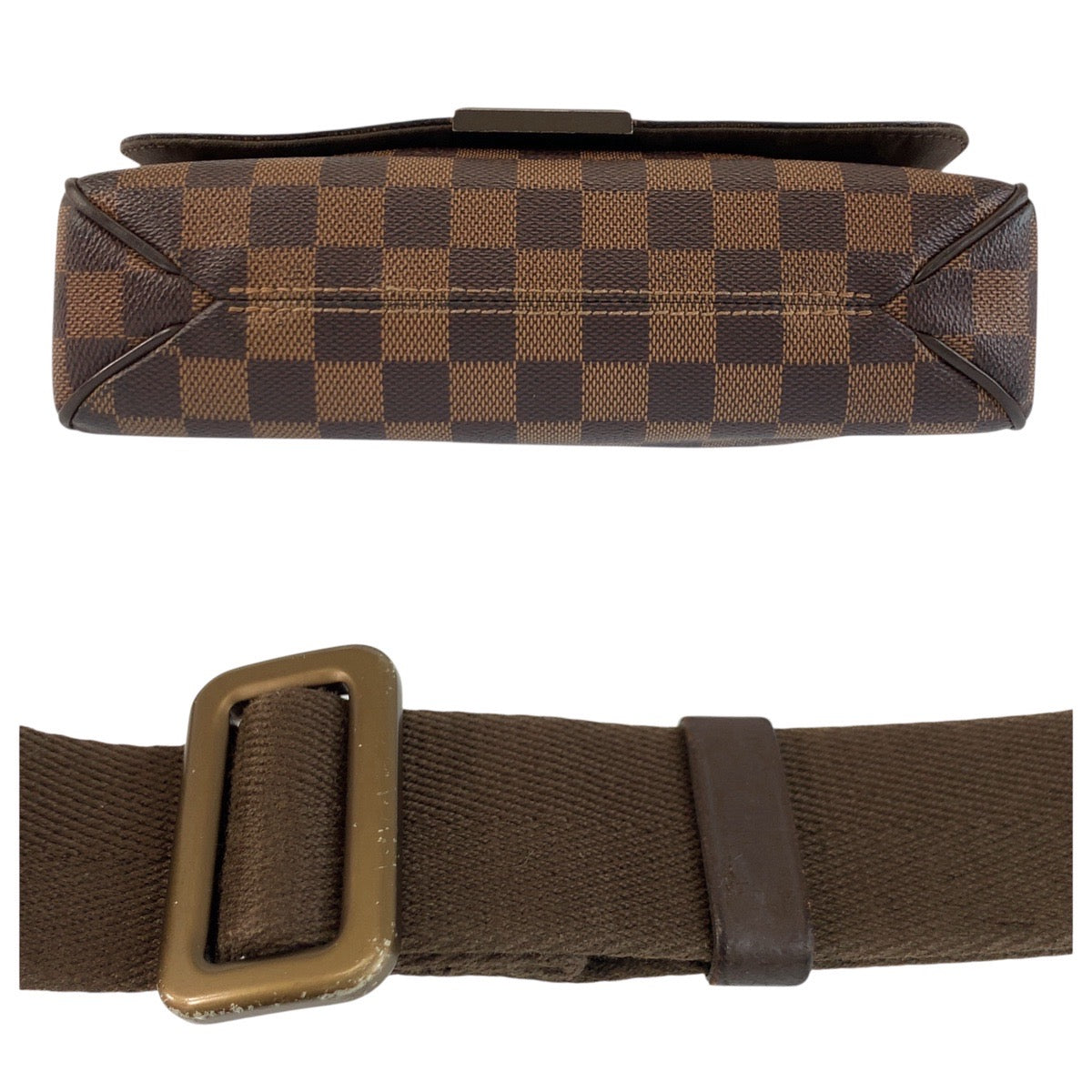 24361
LOUIS VUITTON ルイヴィトン ダミエ ディストリクトPM ブラウン PVC N41213 ショルダーバッグ ポシェット レディース B42