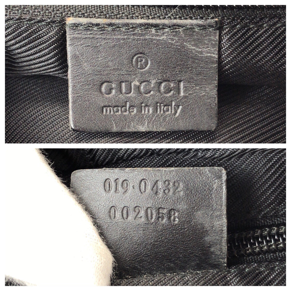 24362
GUCCI グッチ ブラック 黒 ゴールド金具 GGキャンバス / レザー 019 0432 ショルダーバッグ レディース ABP35