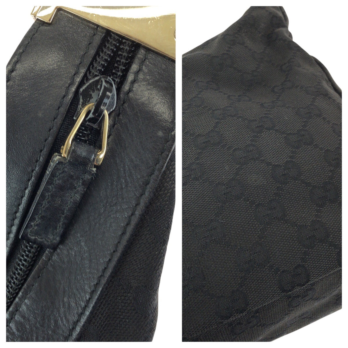 24362
GUCCI グッチ ブラック 黒 ゴールド金具 GGキャンバス / レザー 019 0432 ショルダーバッグ レディース ABP35