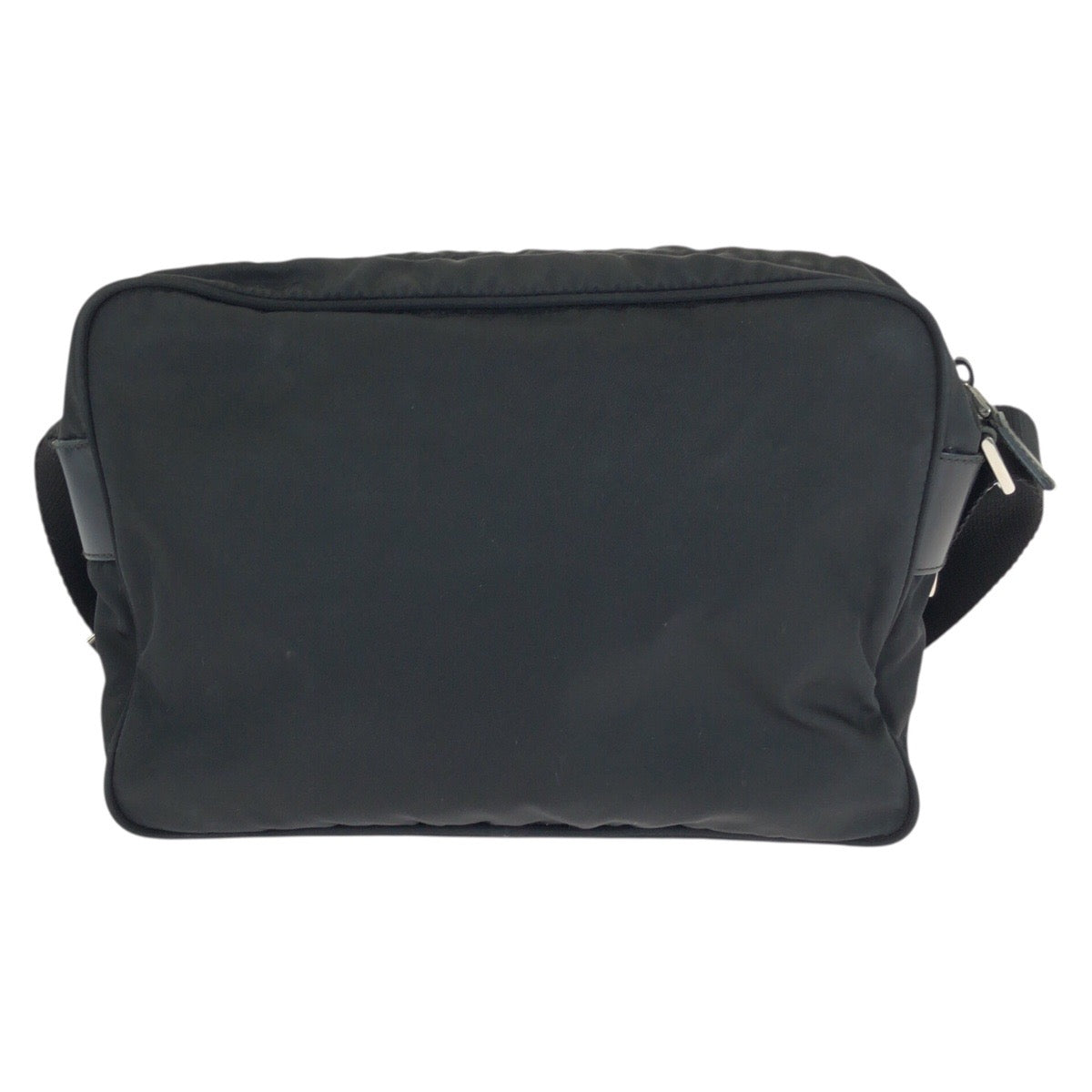 24367
PRADA プラダ テスート 三角ロゴプレート ブラック 黒 シルバー金具 ナイロン ショルダーバッグ メッセンジャーバッグ レディース ABP36