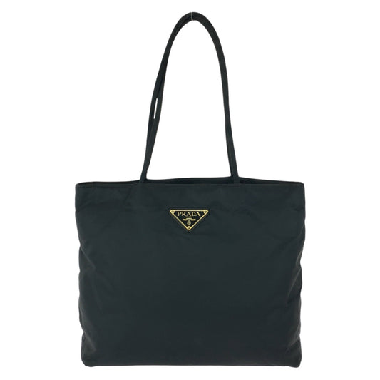 24370
PRADA プラダ テスート 三角ロゴプレート ブラック 黒 シルバー金具 ナイロン ショルダーバッグ トートバッグ レディース ABP28
