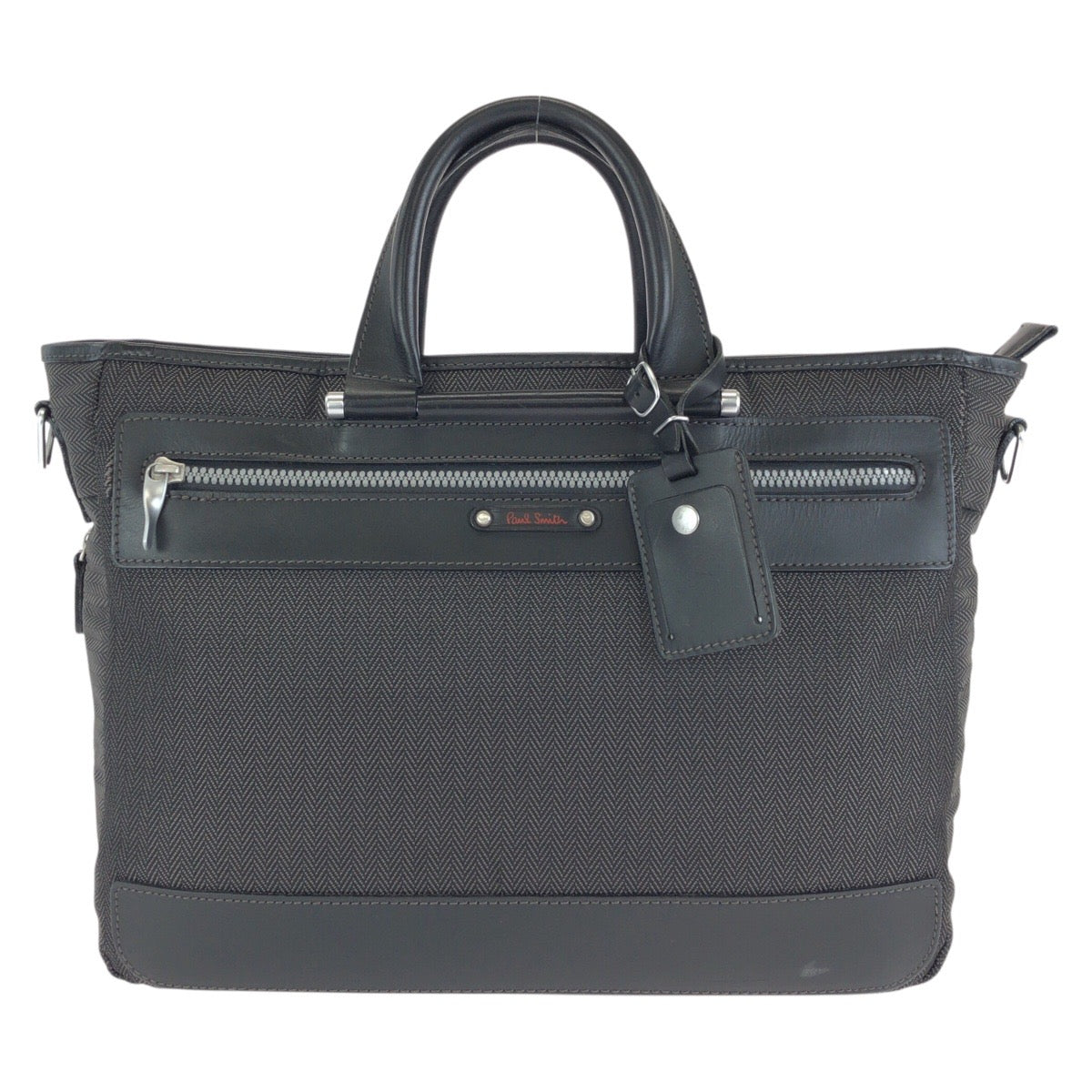 24375
Paul Smith ポール スミス ヘリンボーン ソフトコレクション ブラック 黒 シルバー金具 ポリエステル / ポリウレタン / レザー ビジネスバッグ ブリーフケース ハンドバッグ メンズ AB14