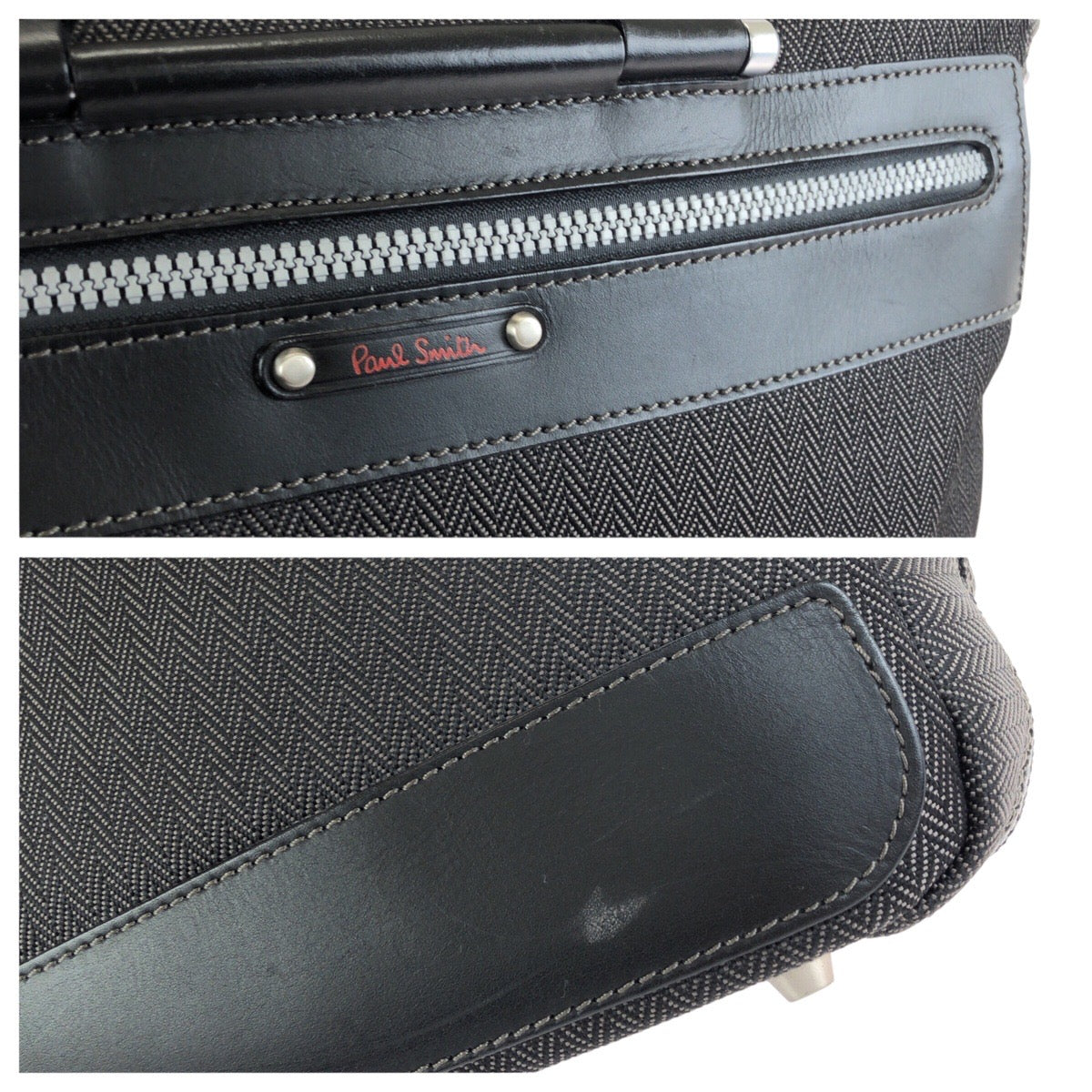 24375
Paul Smith ポール スミス ヘリンボーン ソフトコレクション ブラック 黒 シルバー金具 ポリエステル / ポリウレタン / レザー ビジネスバッグ ブリーフケース ハンドバッグ メンズ AB14