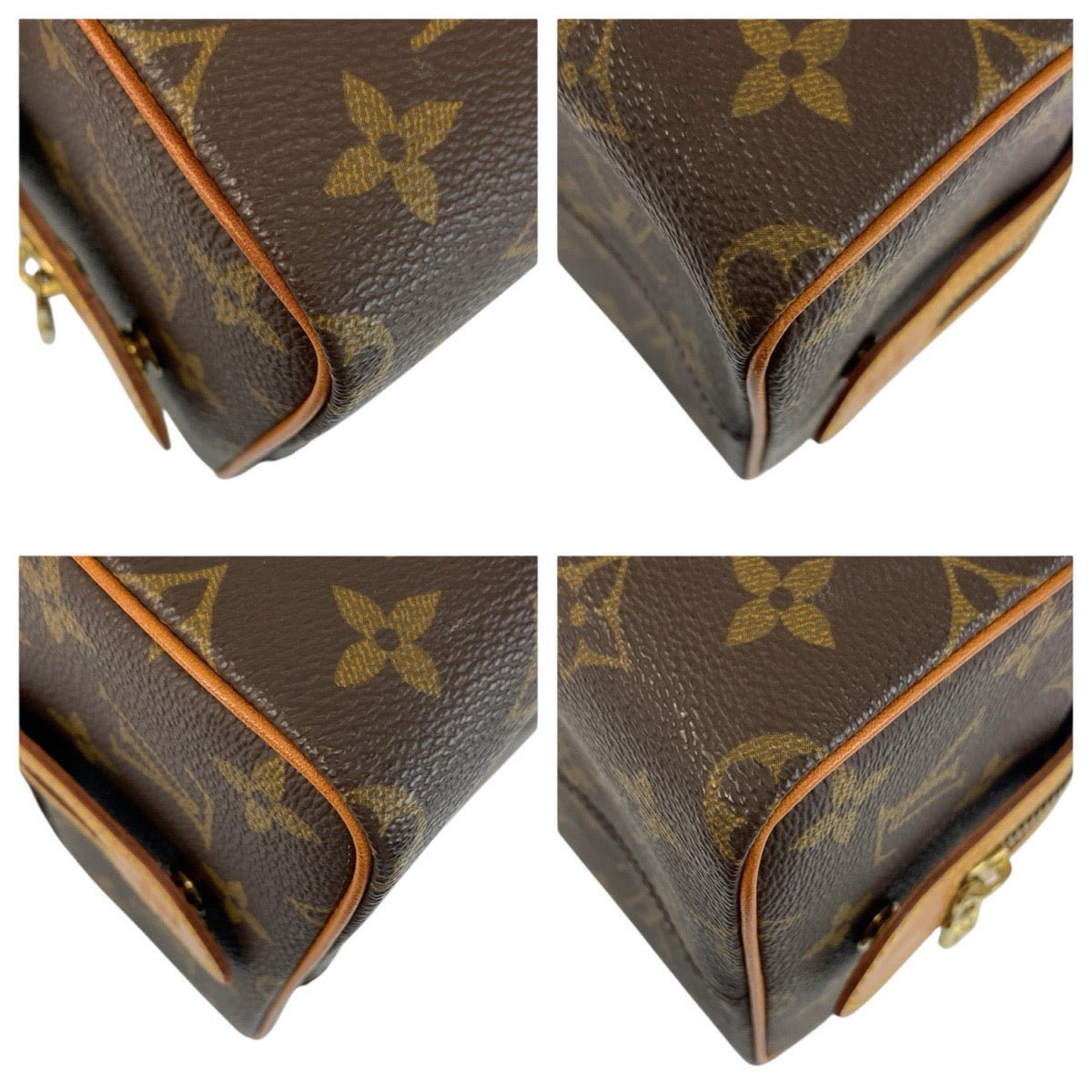 24377
LOUIS VUITTON ルイヴィトン モノグラム トゥルース パット プレシオン ブラウン ゴールド金具 PVC M47636 ポーチ マルチポーチ レディース ABP36