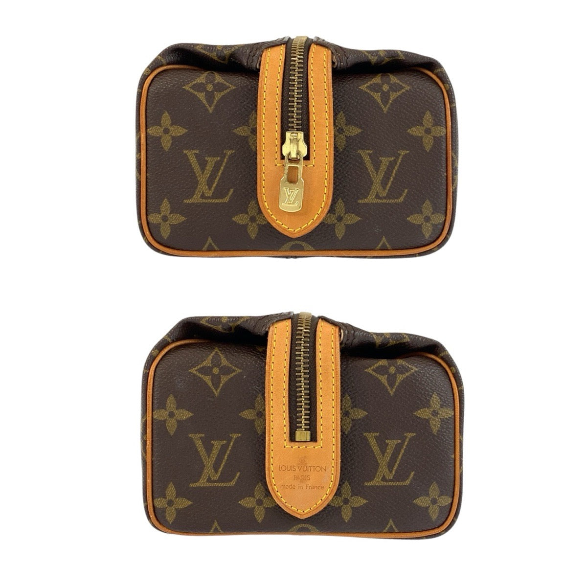 24377
LOUIS VUITTON ルイヴィトン モノグラム トゥルース パット プレシオン ブラウン ゴールド金具 PVC M47636 ポーチ マルチポーチ レディース ABP36