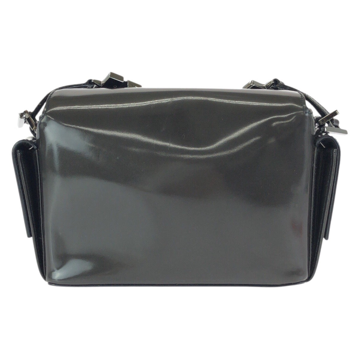 24378
GUCCI グッチ グレー カーキ ブラック エナメル 001 3278 ショルダーバッグ メッセンジャーバッグ レディース ABP36