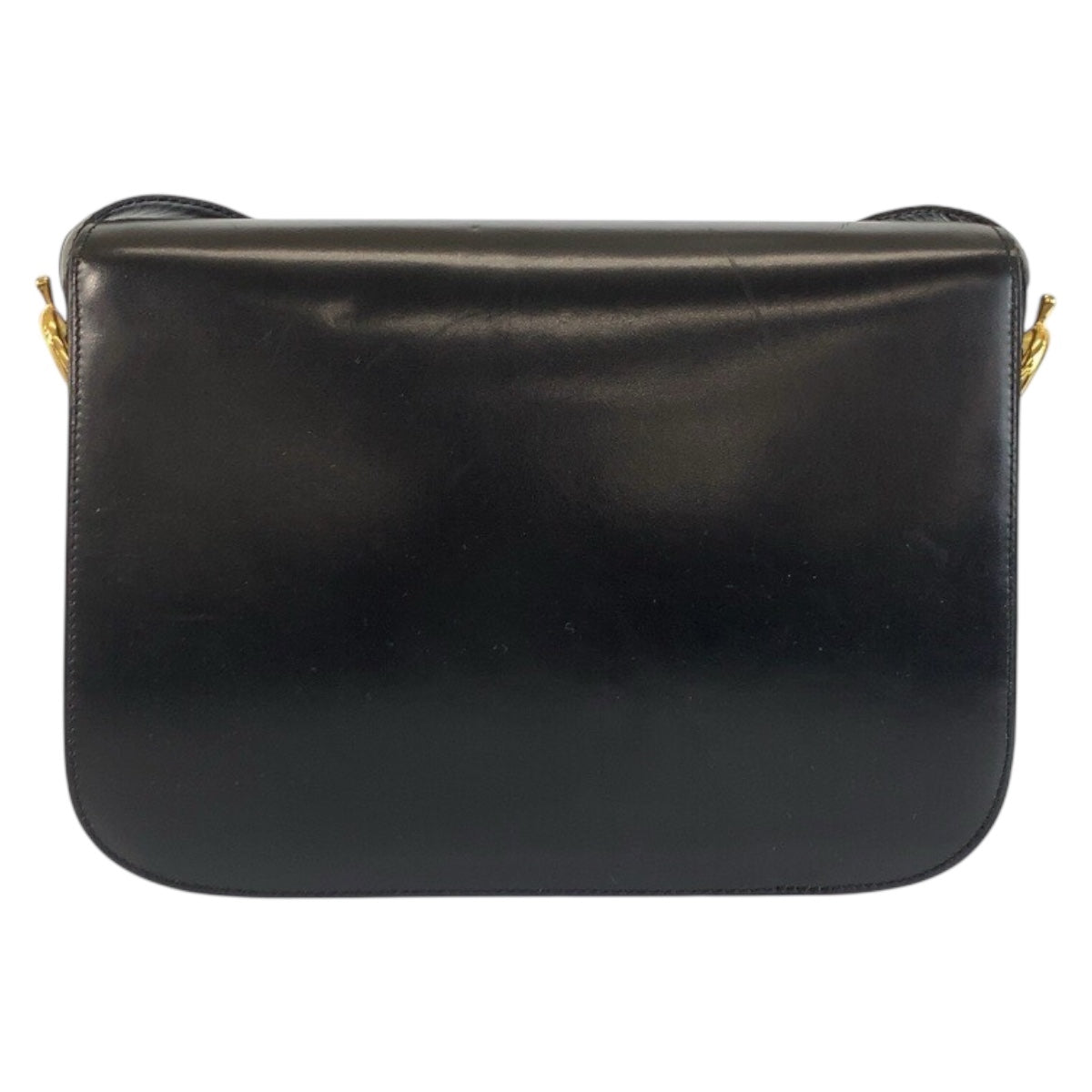 24380
CELINE セリーヌ ヴィンテージ 馬車金具 ホースキャリッジ ブラック 黒 ゴールド金具 レザー F/09 ショルダーバッグ ポシェット レディース AB70