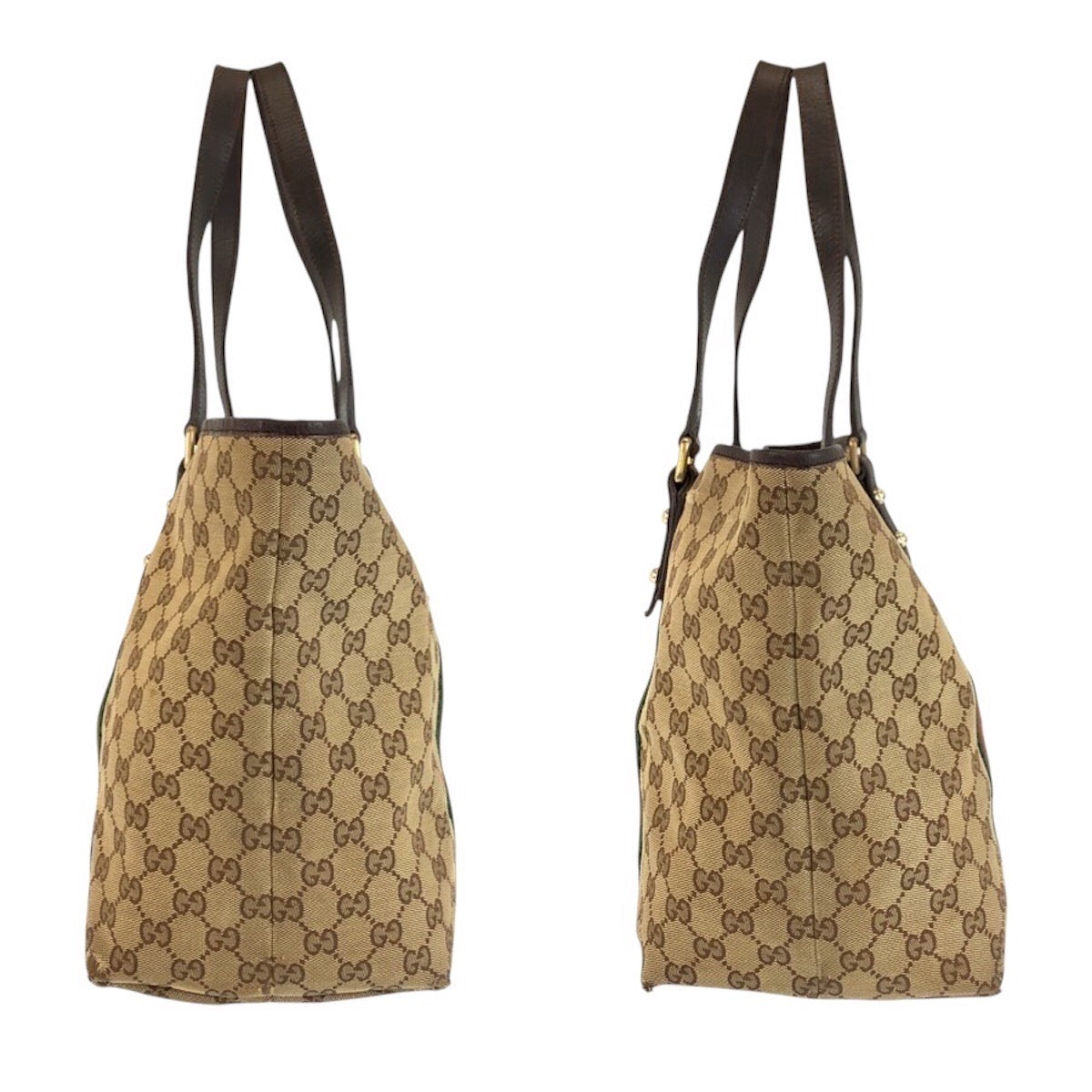 24383
GUCCI グッチ シェリーライン ベージュ ブラウン ゴールド金具 GGキャンバス 139260 トートバッグ ショルダーバッグ レディース AB23